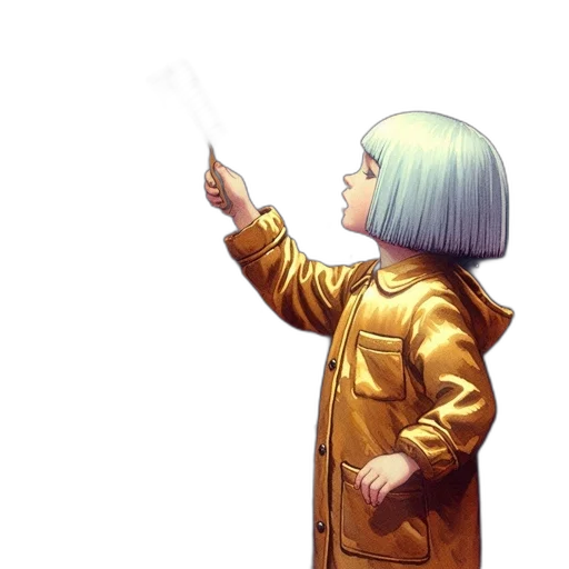 jacket, staff, weapon, sword transparent PNG cut-out