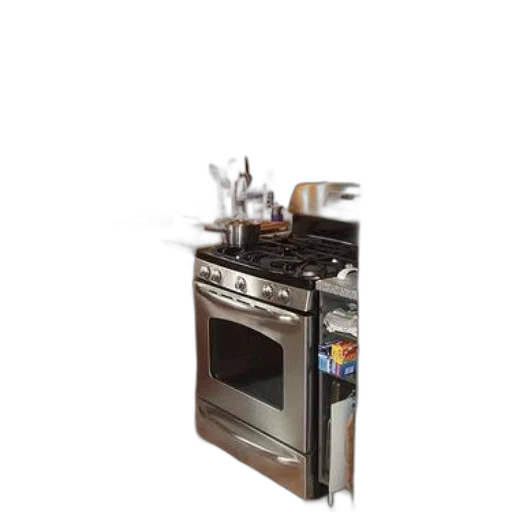 modern, kitchen, stainless, steel transparent PNG cut-out