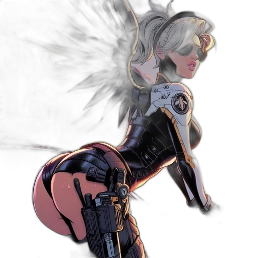 weapon, robot, concept art, comic book art transparent PNG cut-out