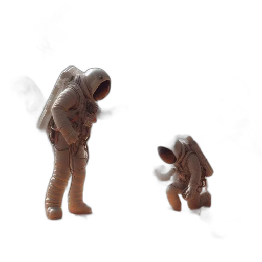 robot, creature, jacket, 3d render transparent PNG cut-out