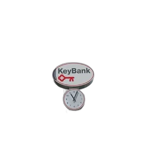 keybank, sign, red, key transparent PNG cut-out