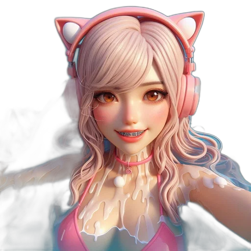 face, 3d render, concept art, fantasy art transparent PNG cut-out