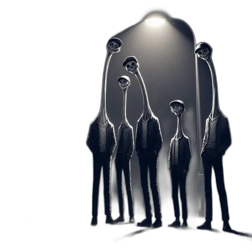 staff, mask, creature, umbrella transparent PNG cut-out