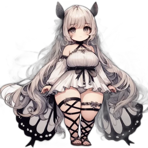 dress, creature, staff, dragon transparent PNG cut-out