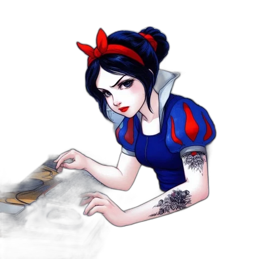 dress, staff, jewelry, fantasy art transparent PNG cut-out