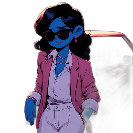 jacket, robot, staff, concept art transparent PNG cut-out