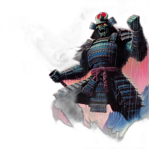 robot, mask, creature, concept art transparent PNG cut-out