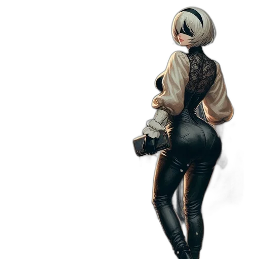 jacket, robot, mask, weapon transparent PNG cut-out