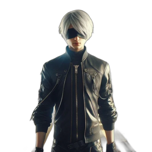 jacket, mask, hat, weapon transparent PNG cut-out