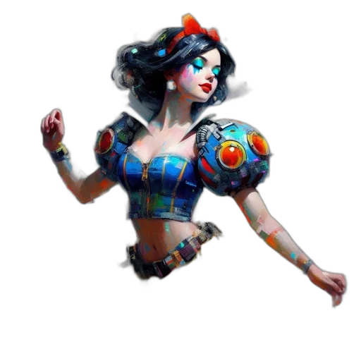 robot, dress, weapon, jewelry transparent PNG cut-out