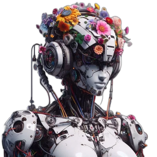 robot, face, jewelry, mask transparent PNG cut-out