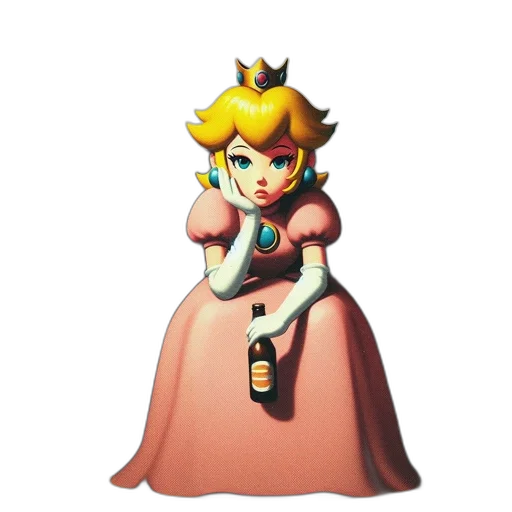 dress, crown, weapon, bottle transparent PNG cut-out