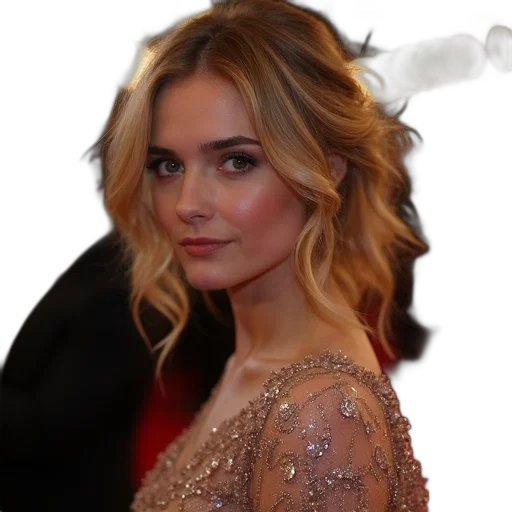 hair, dress, staff, face transparent PNG cut-out