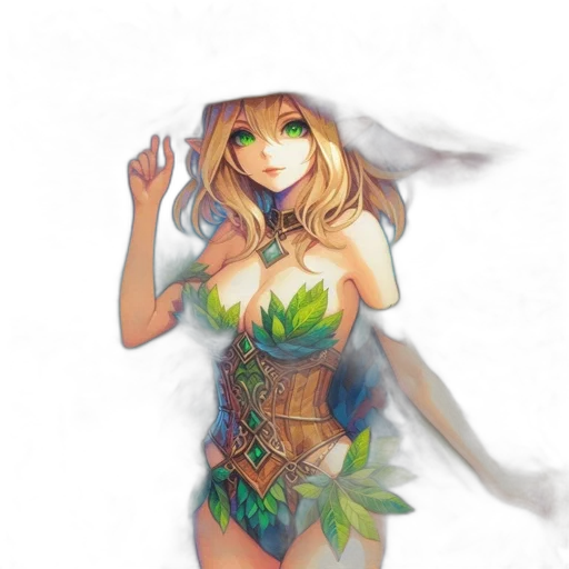 dress, dragon, fantasy art, pixel art transparent PNG cut-out