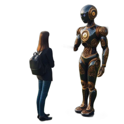 robot, jacket, mask, concept art transparent PNG cut-out