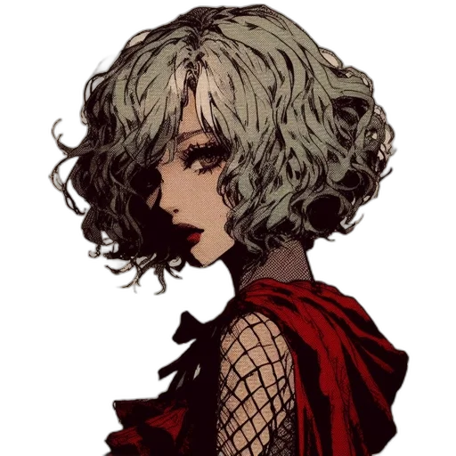 dress, mask, hair, face transparent PNG cut-out