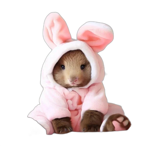animal, jacket, creature, hat transparent PNG cut-out