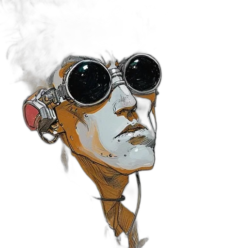 mask, face, robot, jacket transparent PNG cut-out