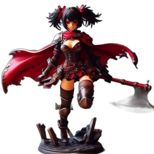 concept art, 3d render, fantasy art, red transparent PNG cut-out