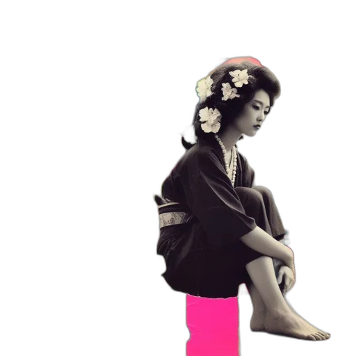 flower, dress, umbrella, photorealistic transparent PNG cut-out