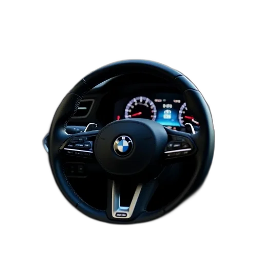 car, photorealistic, 3d render, steering transparent PNG cut-out