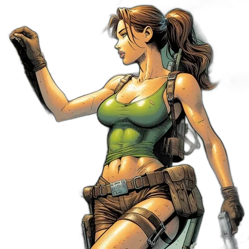 weapon, comic book art, concept art, pixel art transparent PNG cut-out