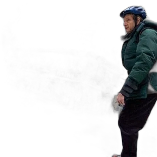 jacket, snow, man, green transparent PNG cut-out