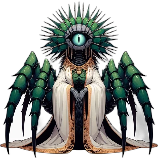 mask, crown, creature, staff transparent PNG cut-out