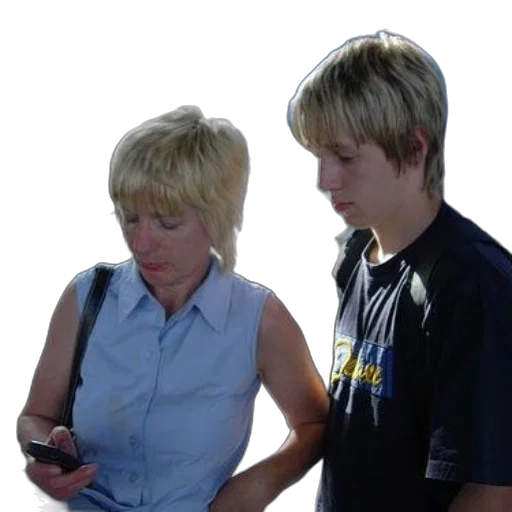 staff, woman, blue, shirt transparent PNG cut-out