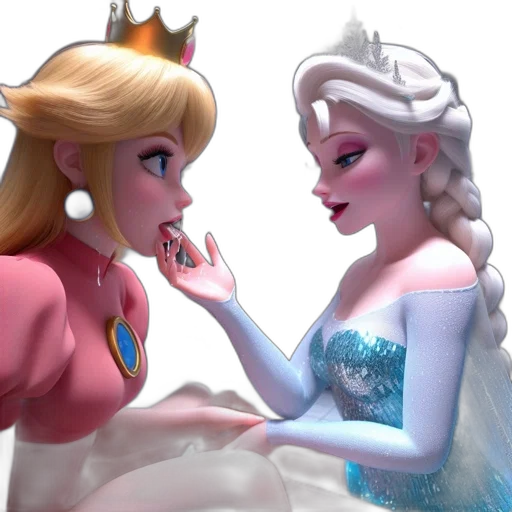 crown, 3d render, concept art, snow transparent PNG cut-out