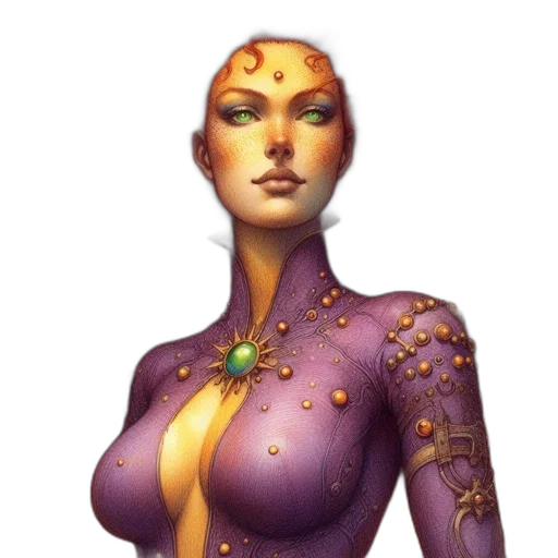 jewelry, dress, fantasy art, concept art transparent PNG cut-out