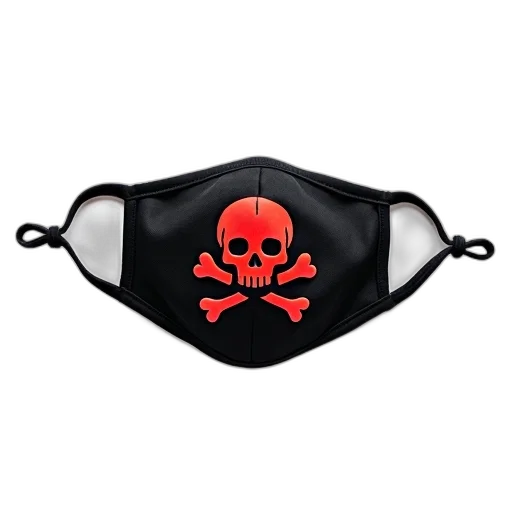 mask, black, face, red transparent PNG cut-out