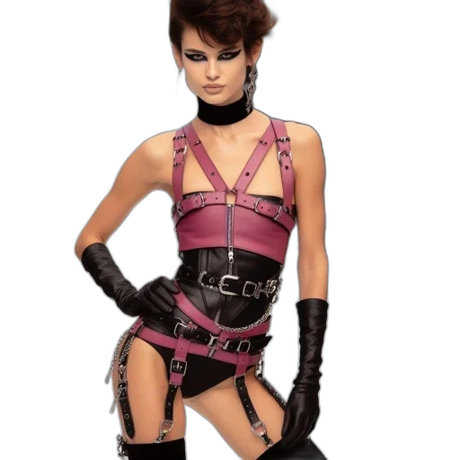 dress, cyberpunk, concept art, photorealistic transparent PNG cut-out