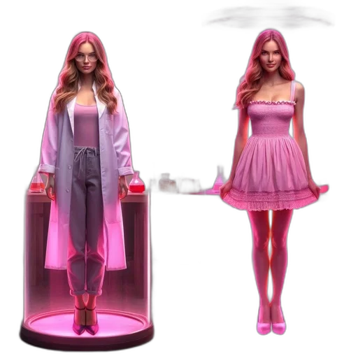 dress, concept art, 3d render, fantasy art transparent PNG cut-out