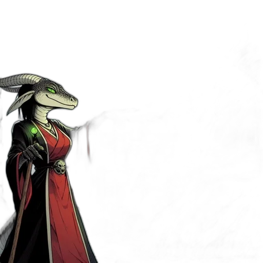 dragon, mask, staff, sword transparent PNG cut-out