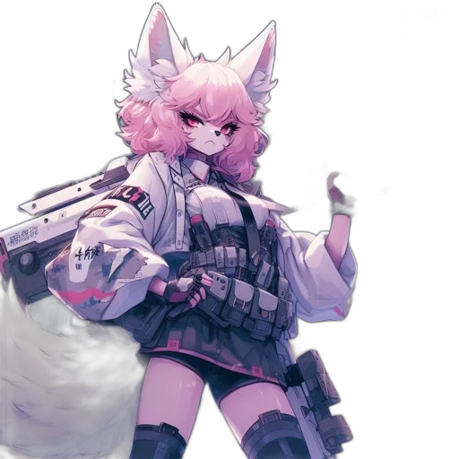 weapon, staff, jacket, animal transparent PNG cut-out