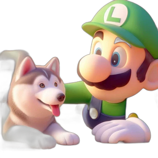animal, hat, creature, 3d render transparent PNG cut-out