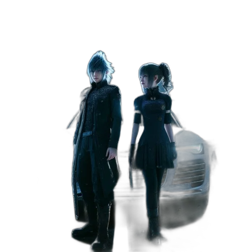 dress, mask, robot, staff transparent PNG cut-out