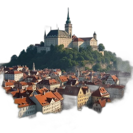 building, photorealistic, concept art, 3d render transparent PNG cut-out