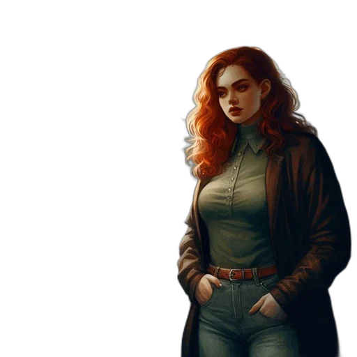 jacket, comic book art, concept art, fantasy art transparent PNG cut-out