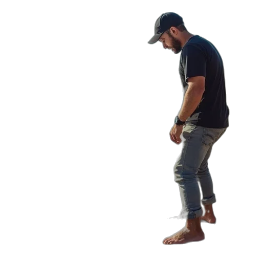 shoes, creature, hat, jacket transparent PNG cut-out