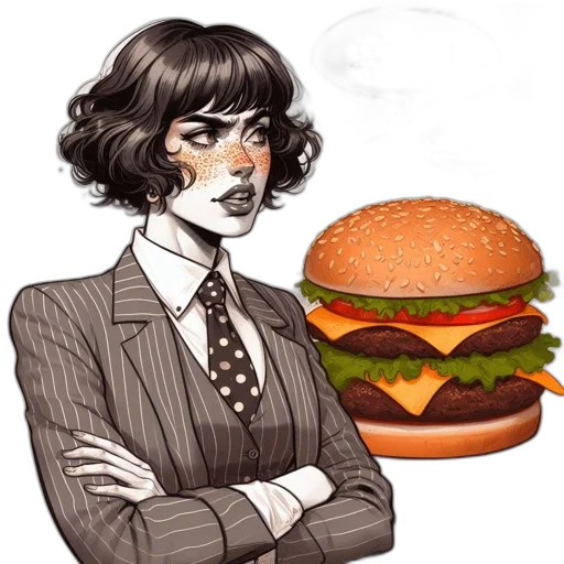 food, concept art, cartoon, comic book art transparent PNG cut-out