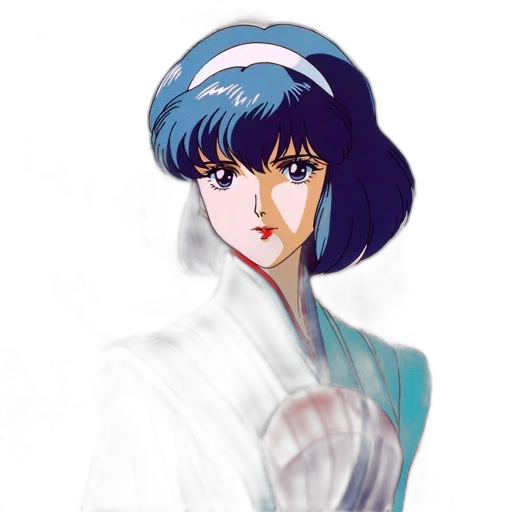 face, dress, robot, vaporwave transparent PNG cut-out