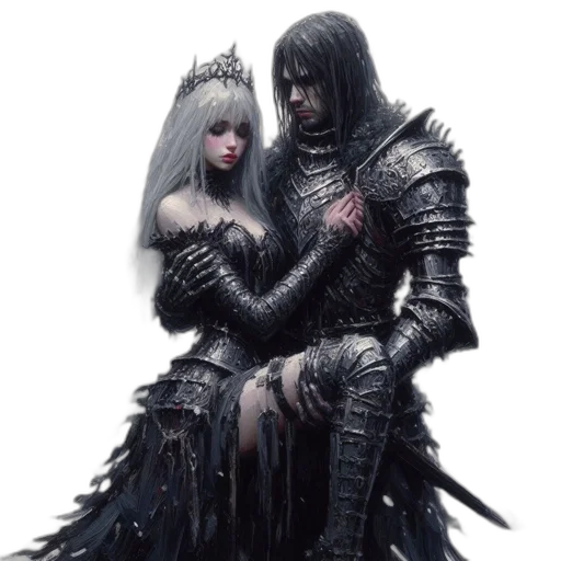 sword, dress, fantasy art, concept art transparent PNG cut-out