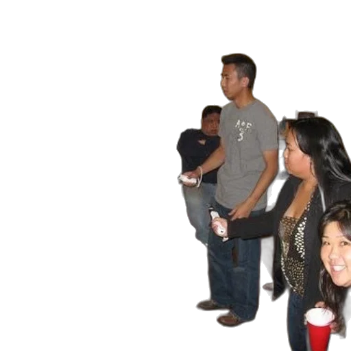 staff, jacket, robot, face transparent PNG cut-out