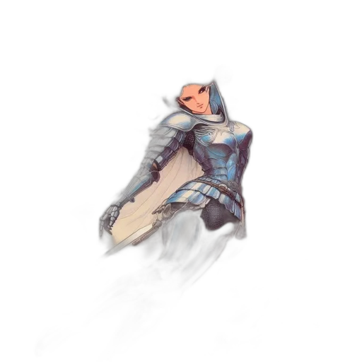 robot, jacket, sword, weapon transparent PNG cut-out