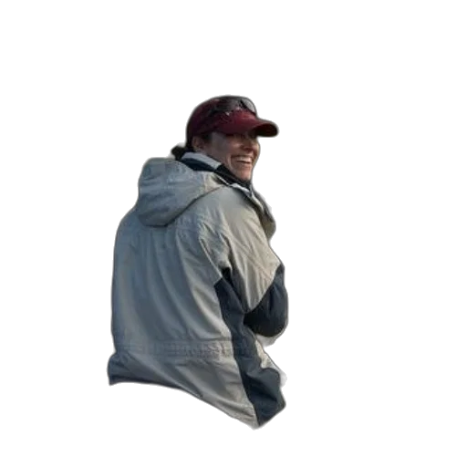 jacket, staff, hat, face transparent PNG cut-out