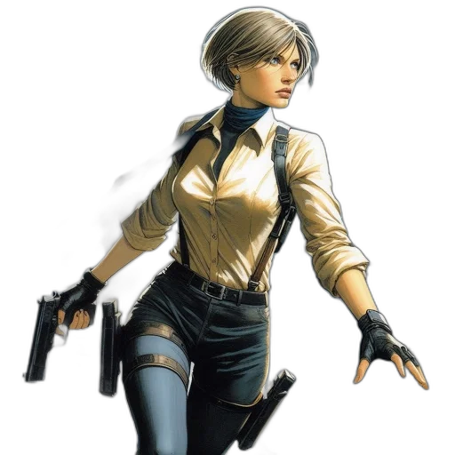 weapon, jacket, staff, concept art transparent PNG cut-out