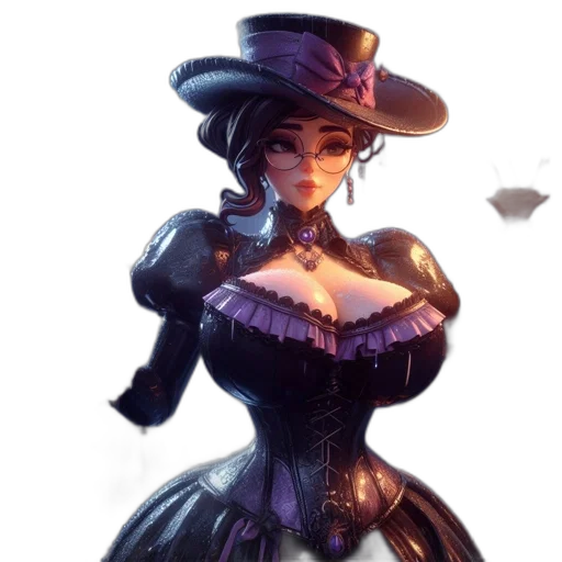 dress, hat, crown, robot transparent PNG cut-out