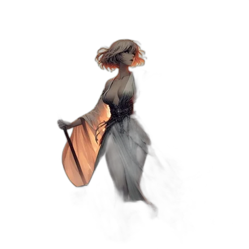 dress, sword, weapon, creature transparent PNG cut-out